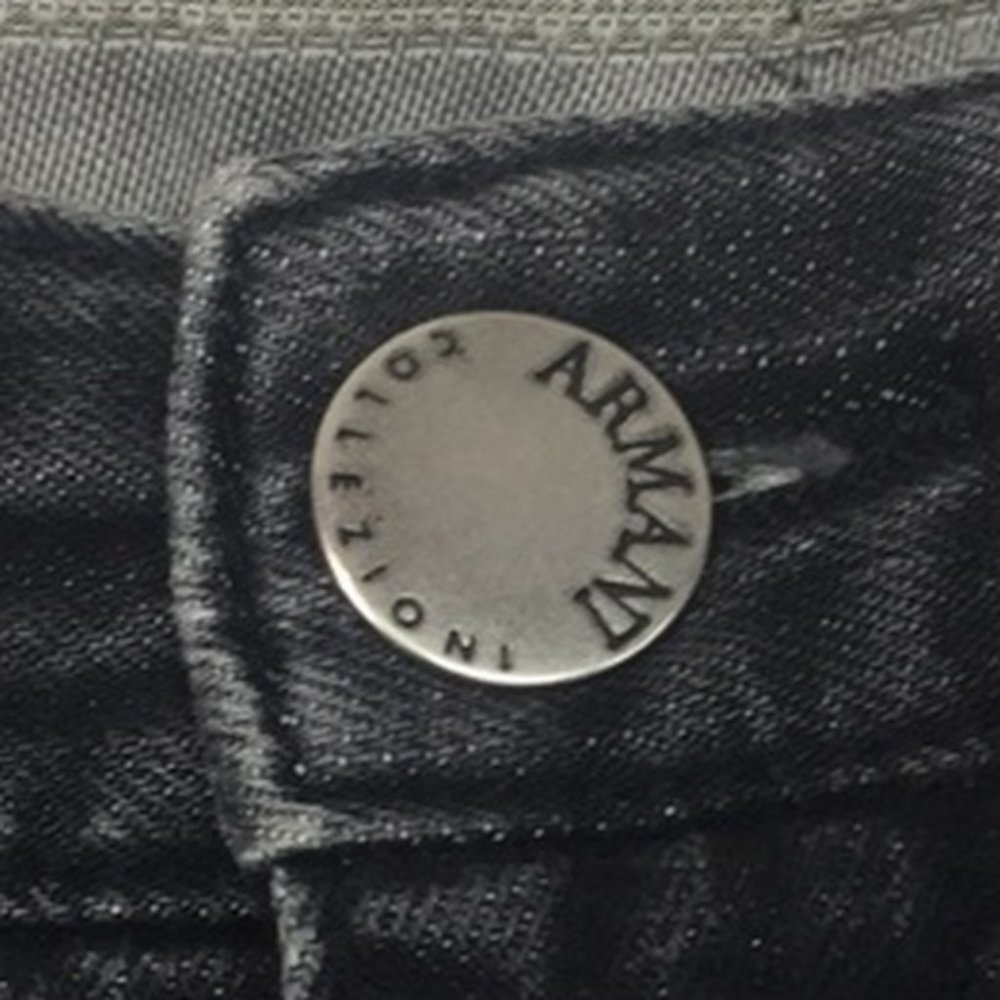 ARMANI COLLEZIONI Jeans in Gray- Black, Size 38